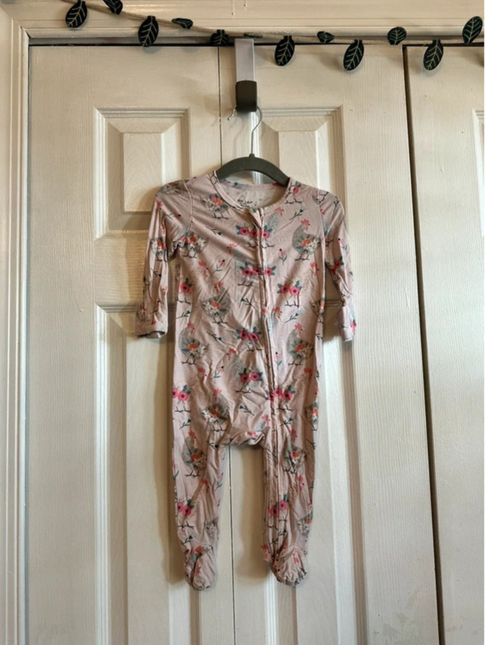 Caden Lane bamboo jammies with chickens, 3-6 months